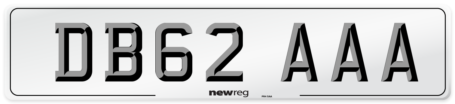 DB62 AAA Number Plate from New Reg